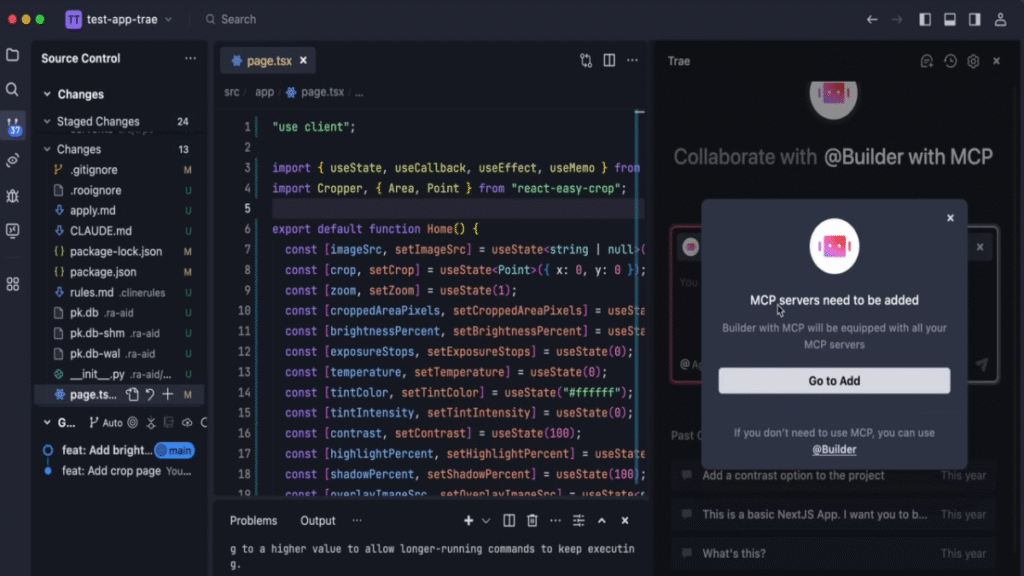 Trae IDE: Integrated MCP Server Environment