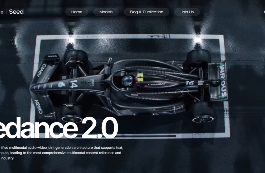 ByteDance Seedance 2.0 AI वीडियो जेनरेशन प्लेटफॉर्म का इंटरफेस, जिसमें एडवांस मल्टीमोडल वीडियो क्रिएशन टेक्नोलॉजी दिखाई गई है