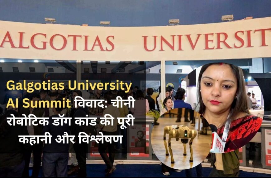 Galgotias University AI Summit 2026 विवाद - चीनी robotic dog कांड की पूरी कहानी और विश्लेषण
