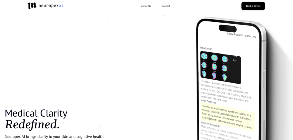 Neurapex AI प्लेटफॉर्म जो AI तकनीक से मेडिकल रिपोर्ट और हेल्थ एनालिसिस को आसान बनाता है