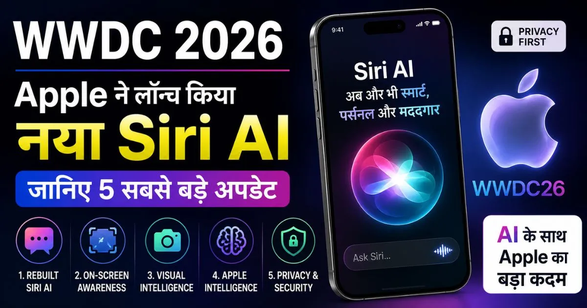 WWDC 2026: Apple Unveils Rebuilt Siri AI and 5 Major AI Updates